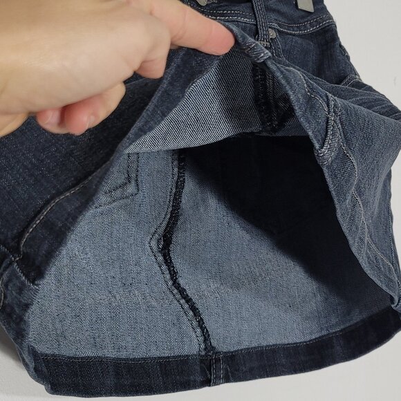 Colori Denim Black Wash Front Zip 4-Pockets Retro Casual Mini Skirt Size 1 - Picture 8 of 13